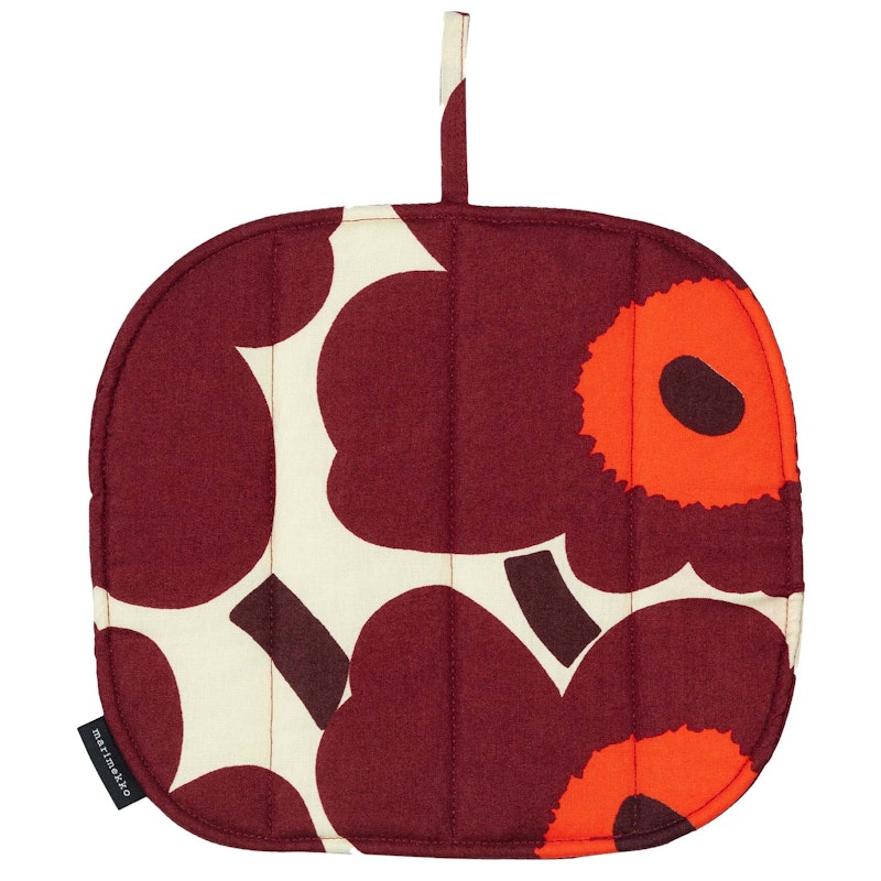 Pieni Unikko Pot Holder, Red / Vanilla / Wine Red