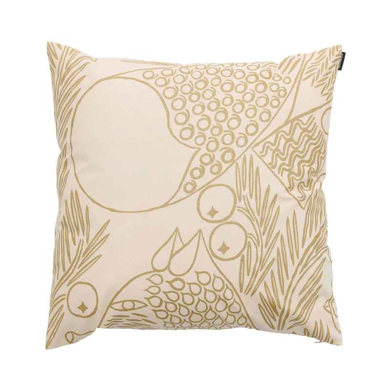 Piirto Ketunmarja Cushion Cover 50x50 cm, Off-white / Gold