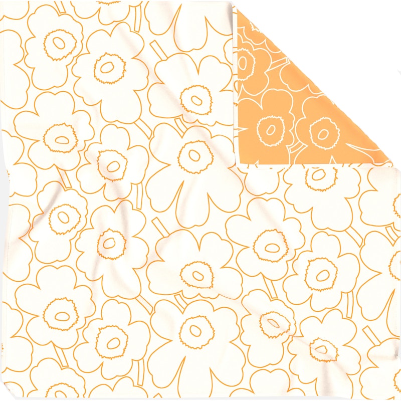 Piirto Unikko Bedspread Off-white / Peach, 260x260 cm