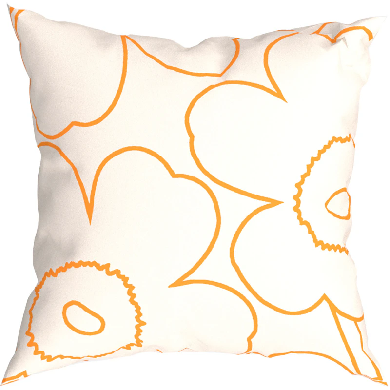 Piirto Unikko Cushion Cover 60x60 cm, Off-white / Peach