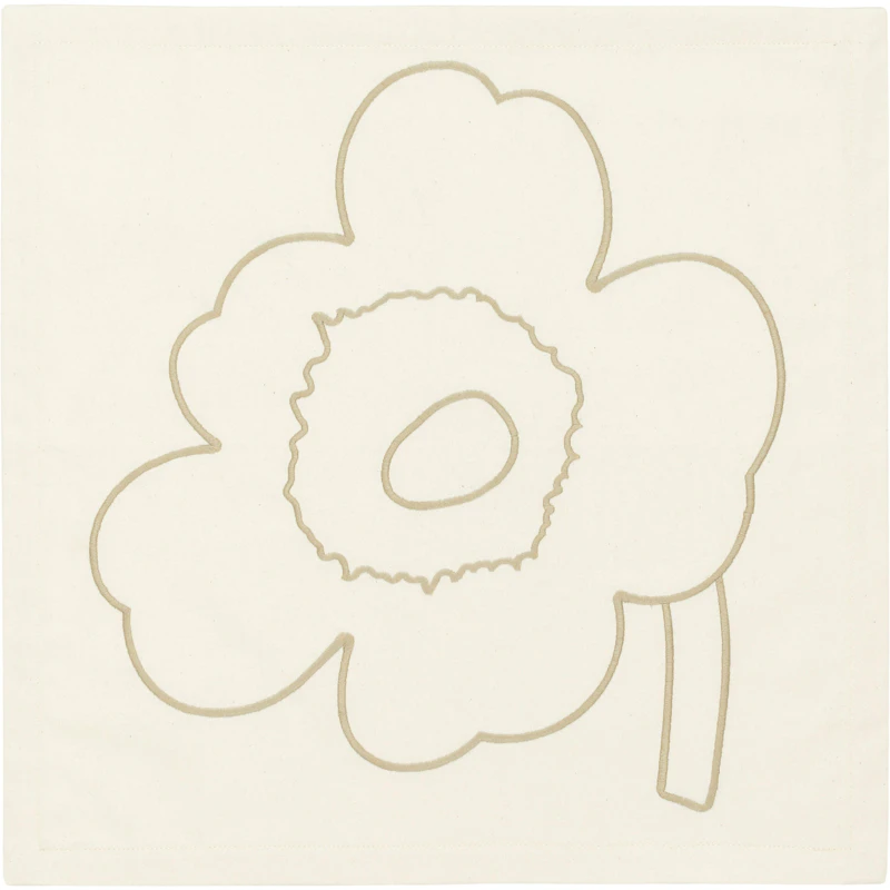 Piirto Unikko Napkin 43x43 cm 3-pack, Off-white / Straw