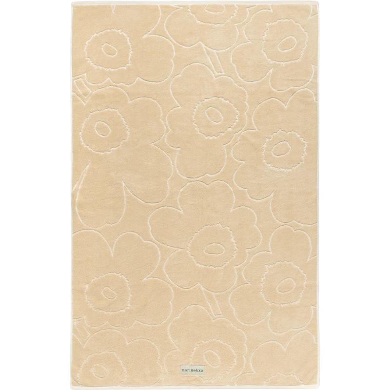 Piirto Unikko Bath Towel Straw / Off-white, 100x160 cm