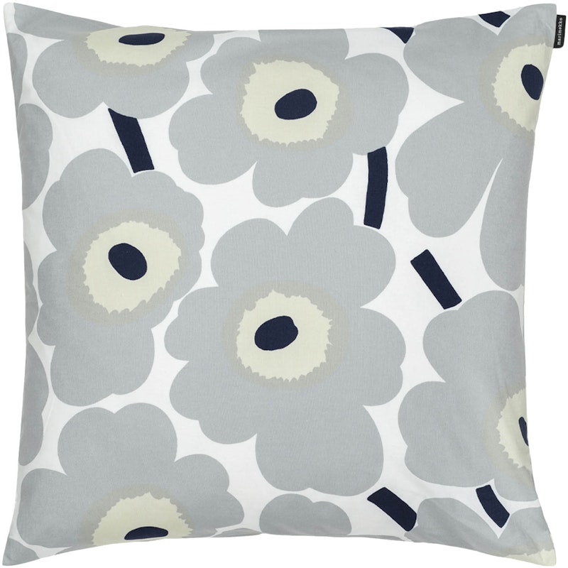 Pieni Unikko Cushion Cover 50x50 cm, Black / Beige / Light Grey