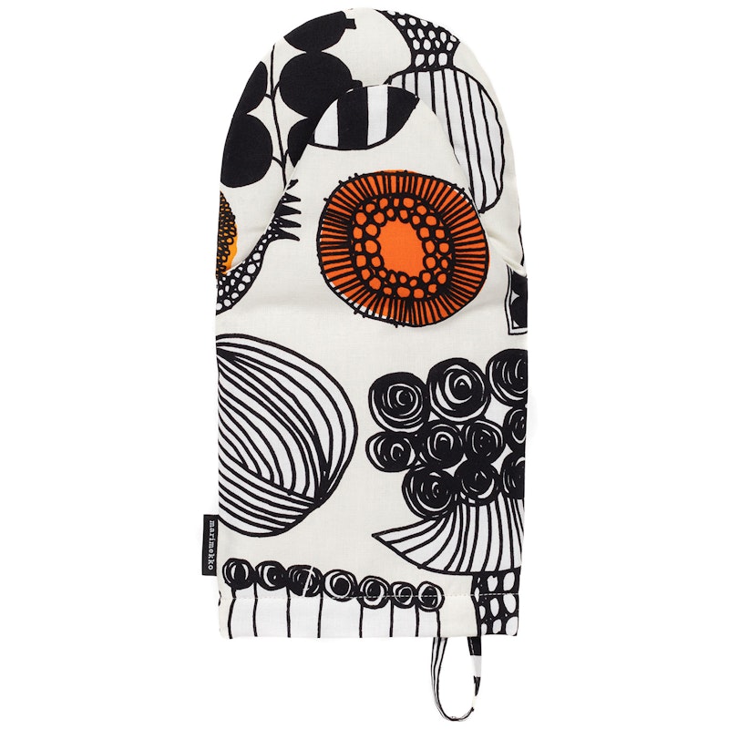 Puutarhurin Parhaat Oven Glove, Black / Orange