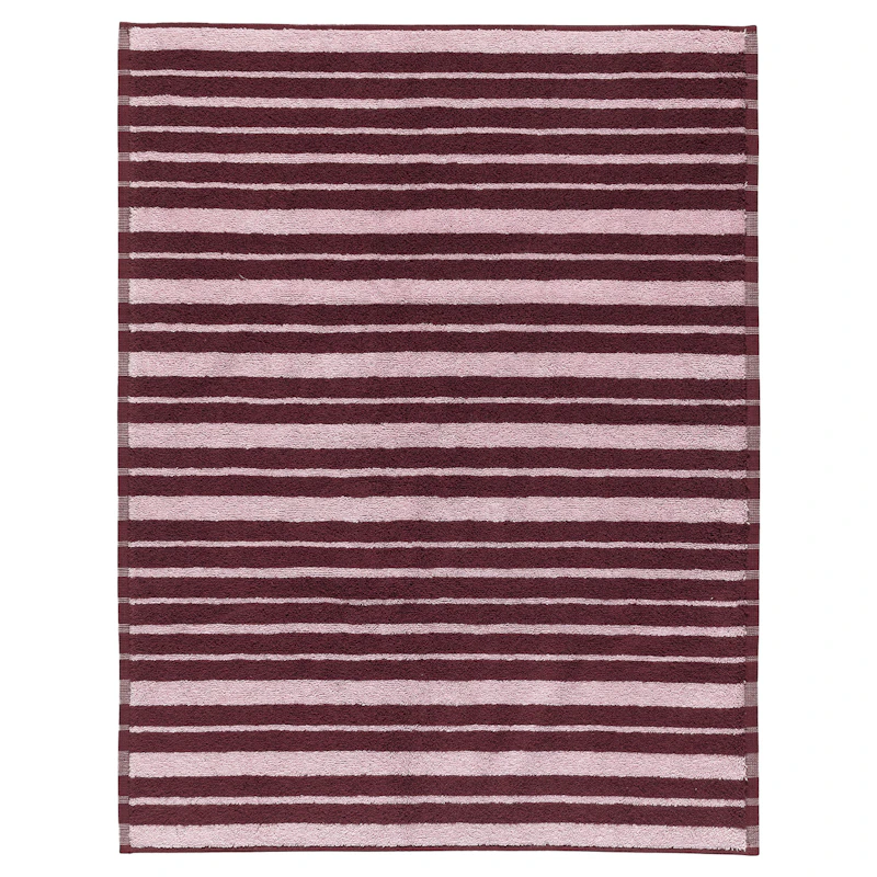 Raide Terry Bath Mat 50X70 cm, Pink/Burgundy