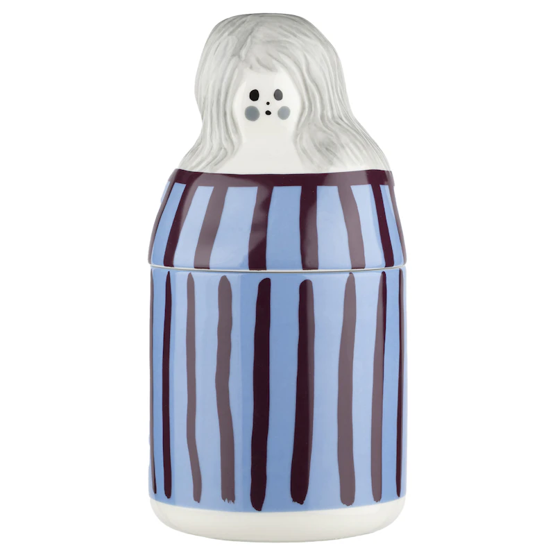 Raita-Armi Jar With Lid, Blue