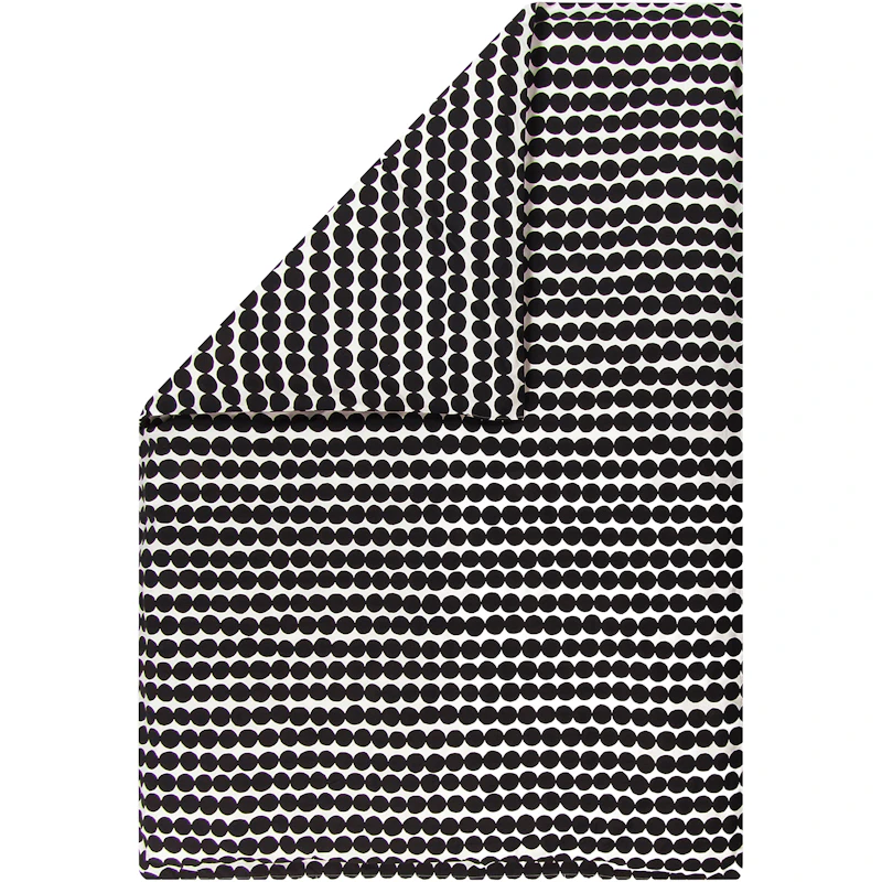 Räsymatto Duvet Cover White / Black, 210x210 cm