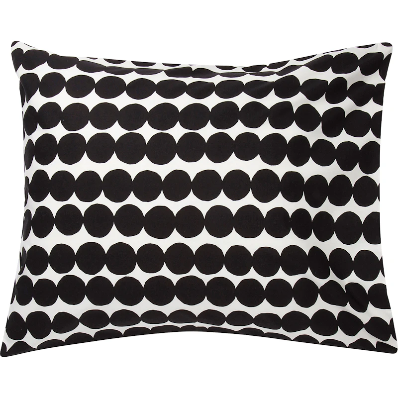Räsymatto Pillowcase 50x70 cm, Black / White