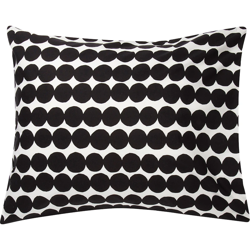 Räsymatto Pillowcase 80x80 cm, Black / White