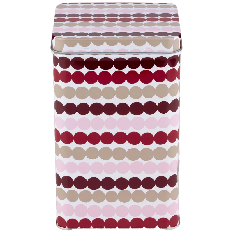 Räsymatto Tin Box, Dark Red