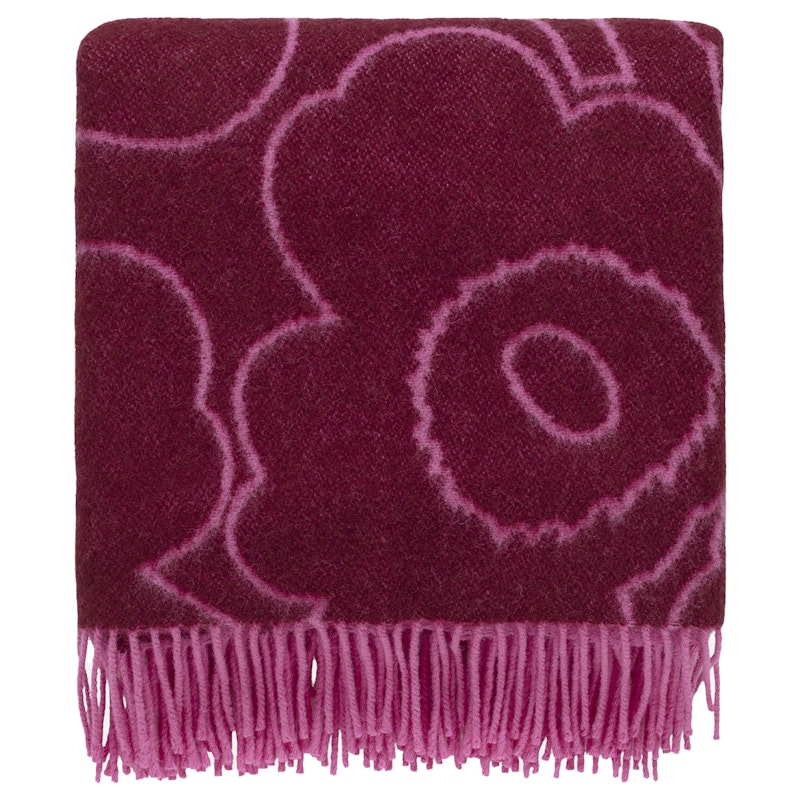 Rws Piirtounikko Blanket 130x180 cm, Fuchsia/Burgundy Pink