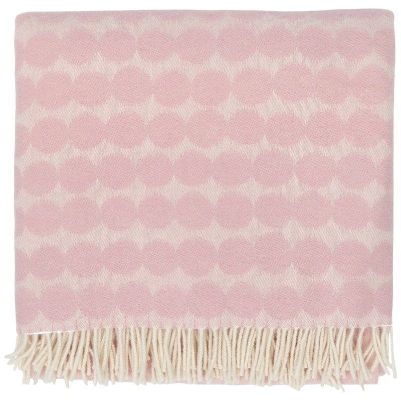 Räsymatto Wool Plaid 130x170 cm, Pink