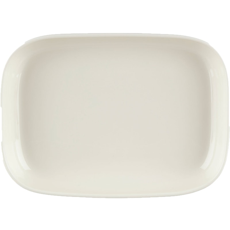 Oiva/Siirtolapuutarha Serving Dish 18x25 cm, White / Clay