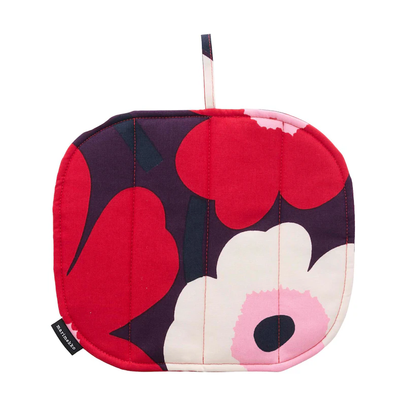 Pieni Unikko Pot Holder, Plum / Cranberry / Pink