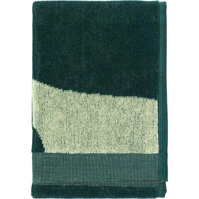 Taifuuni Guest Towel 30x50 cm, Dark Green / Pear