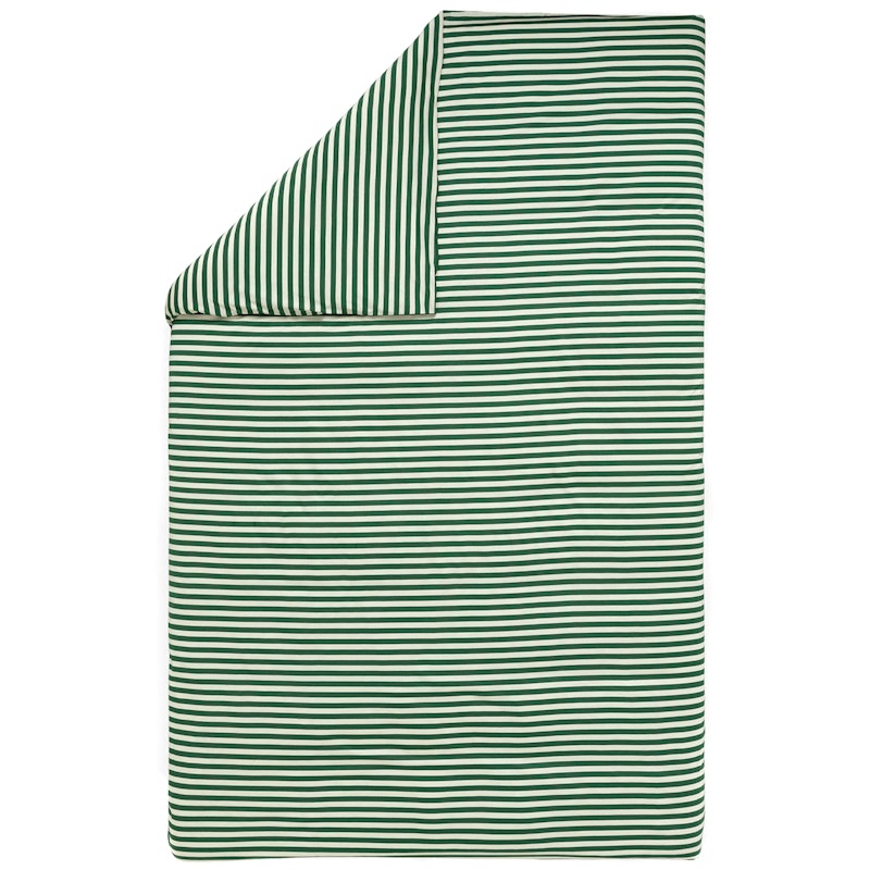 Tasaraita Duvet Cover 150x210 cm, Dark Green