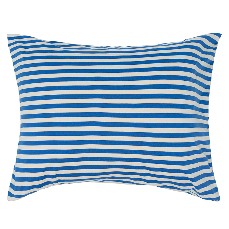 Tasaraita Pillowcase 50x60 cm, Blue / Off-white