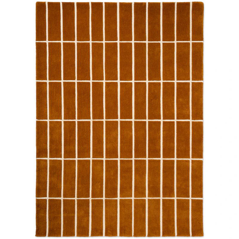 Tiiliskivi Wool Rug 200x280 cm, Brown