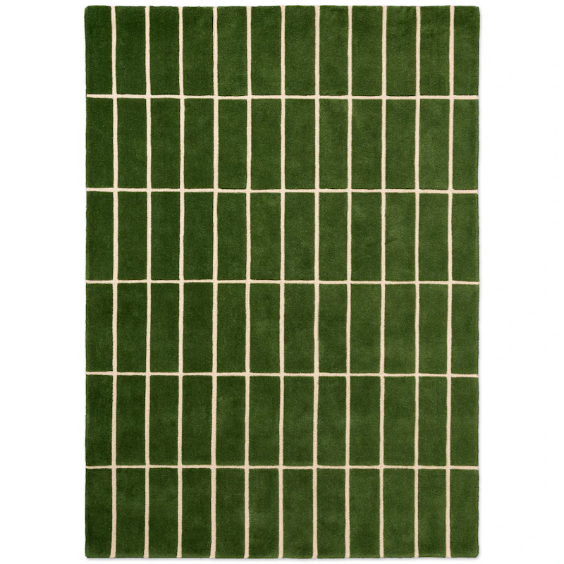 Tiiliskivi Wool Rug 200x280 cm, Green