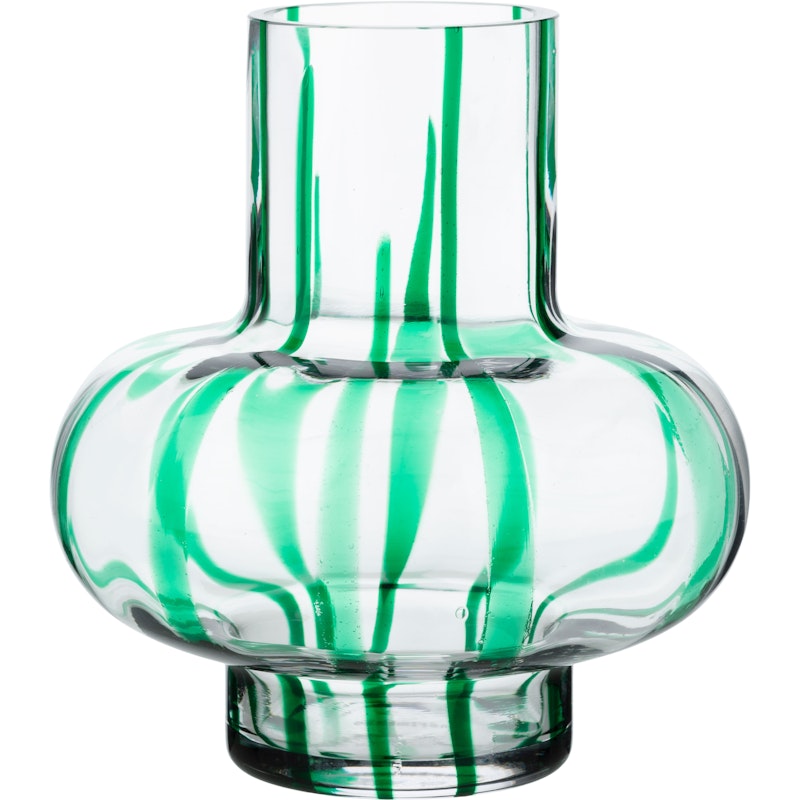 Umpu Vase, Green / Clear