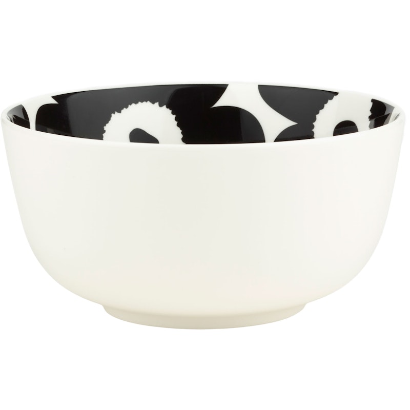 Unikko Bowl 90 cl, White / Black