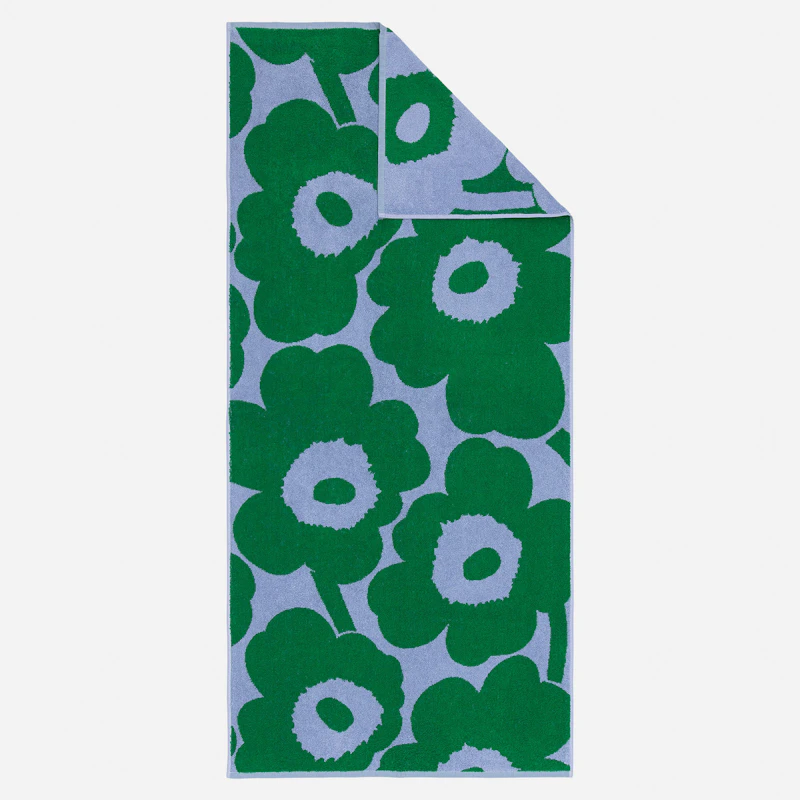 Unikko Bath Towel 70x150 cm, Green / It Blue