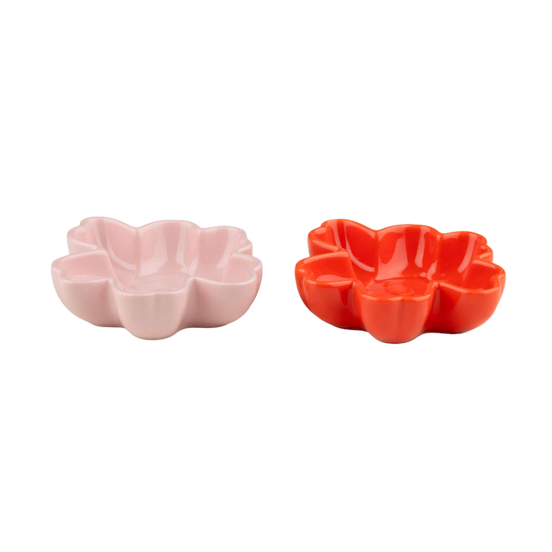Unikko Bowl 11 cm 2-pack, Pink / Orange Red