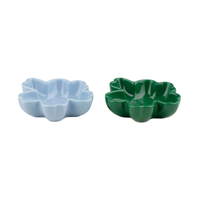 Unikko Bowl 11 cm 2-pack, Green / It Blue