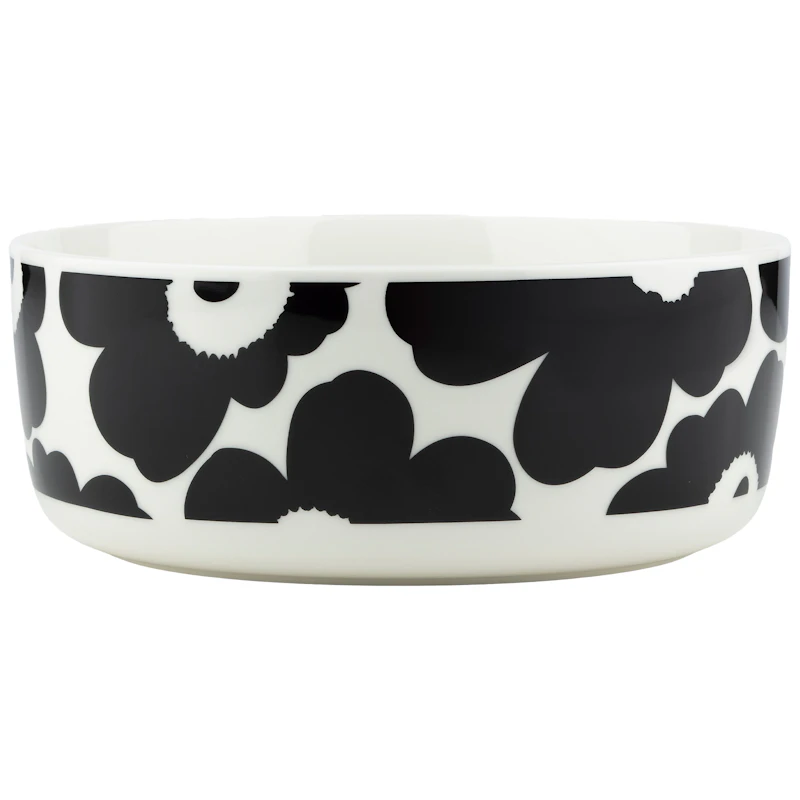 Unikko Bowl 1,5 l, Black / White