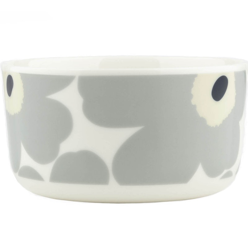 Oiva/Unikko Bowl 50 cl, Grey / Sand / Dark Blue