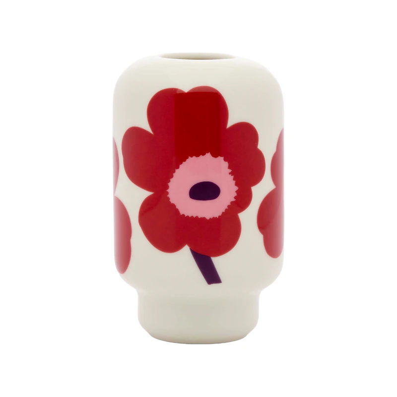 Unikko Vase 14 cm, Plum / Cranberry / Pink