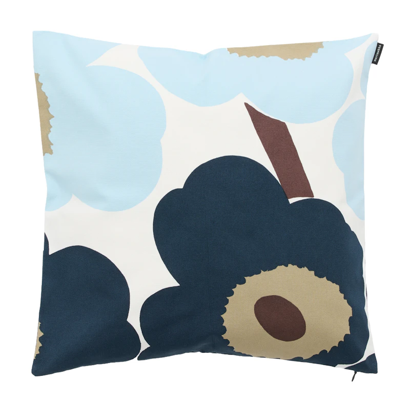 Unikko Cushion Cover, Cold blue / Blueberry