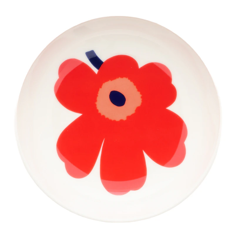 Unikko Deep Plate 13 cm, Red