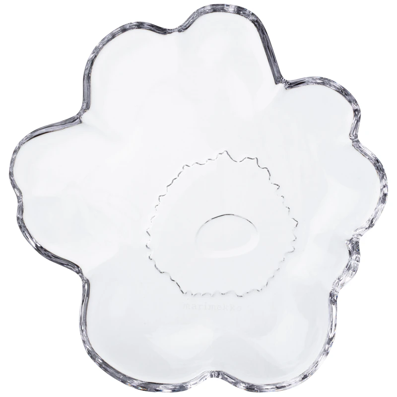 Unikko Glass Plate 13 cm, Clear