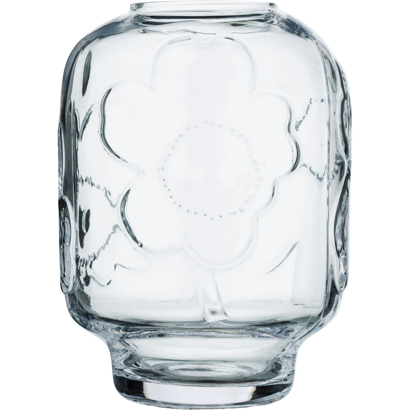 Unikko Glass Vase 18 cm, Clear