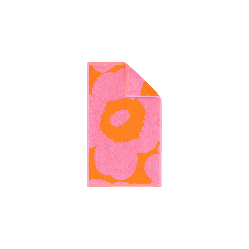 Unikko Guest Towel 30x50 cm, Pink / Orange