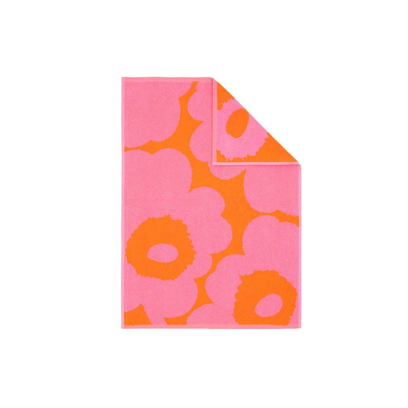 Unikko Hand Towel 50x70 cm, Pink / Orange