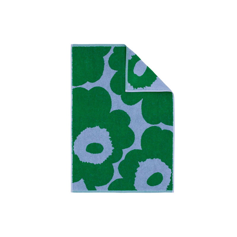 Unikko Hand Towel 50x70 cm, Green / It Blue