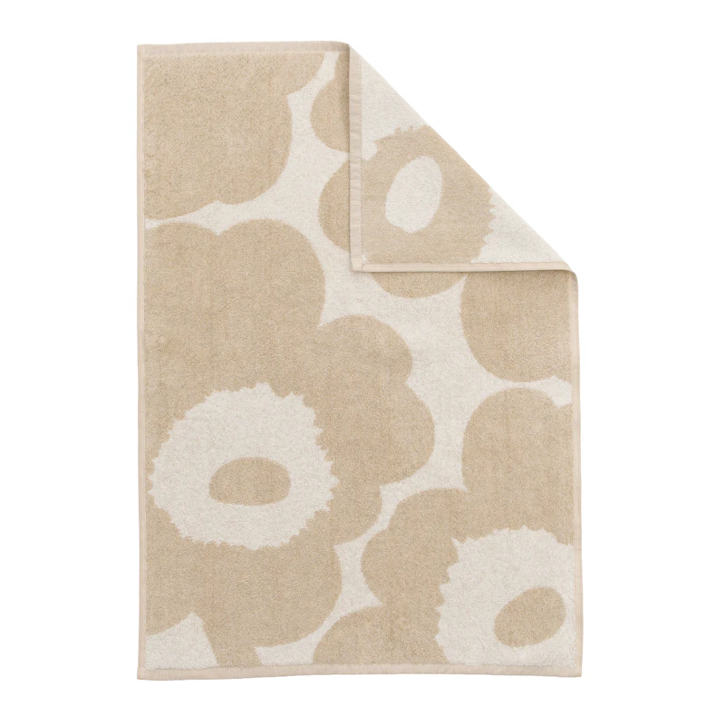 Unikko Hand Towel, Off-white / Linen