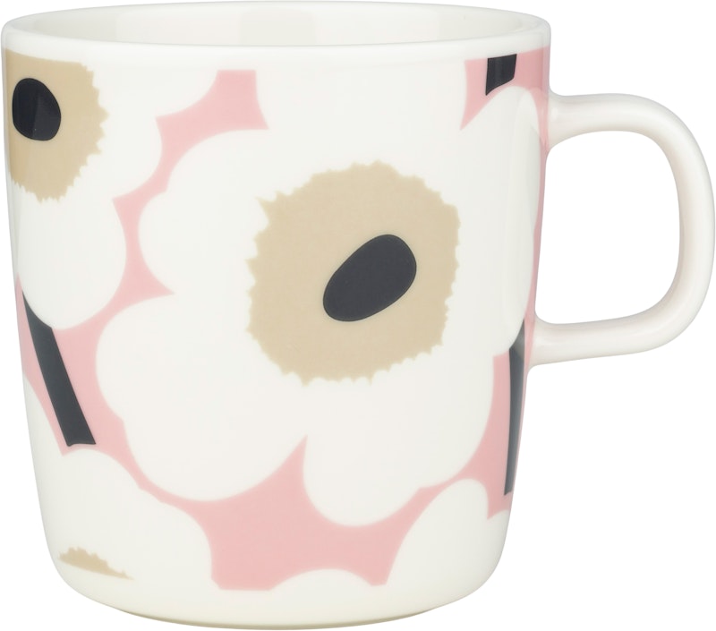 Oiva/Unikko Mug 40 cl, Pink / Sand