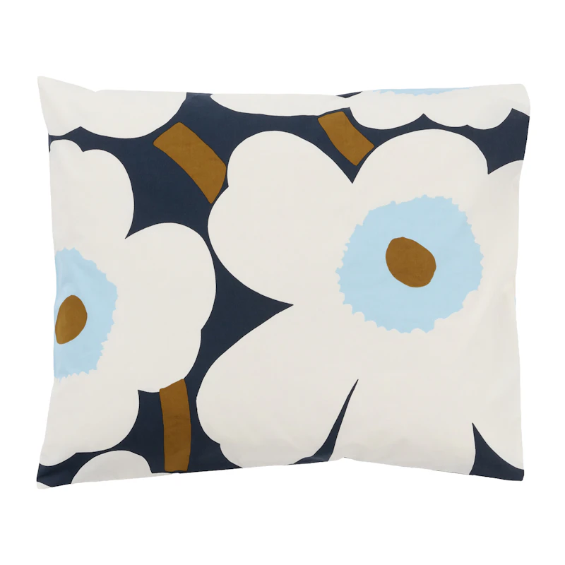 Unikko Pillowcase, Cold blue / Blueberry