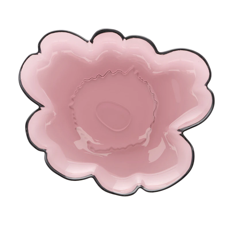 Unikko Plate Glass 20 cm, Heather