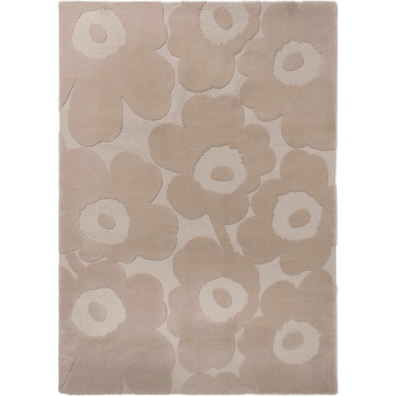 Unikko Rug 140x200 cm, Light Beige