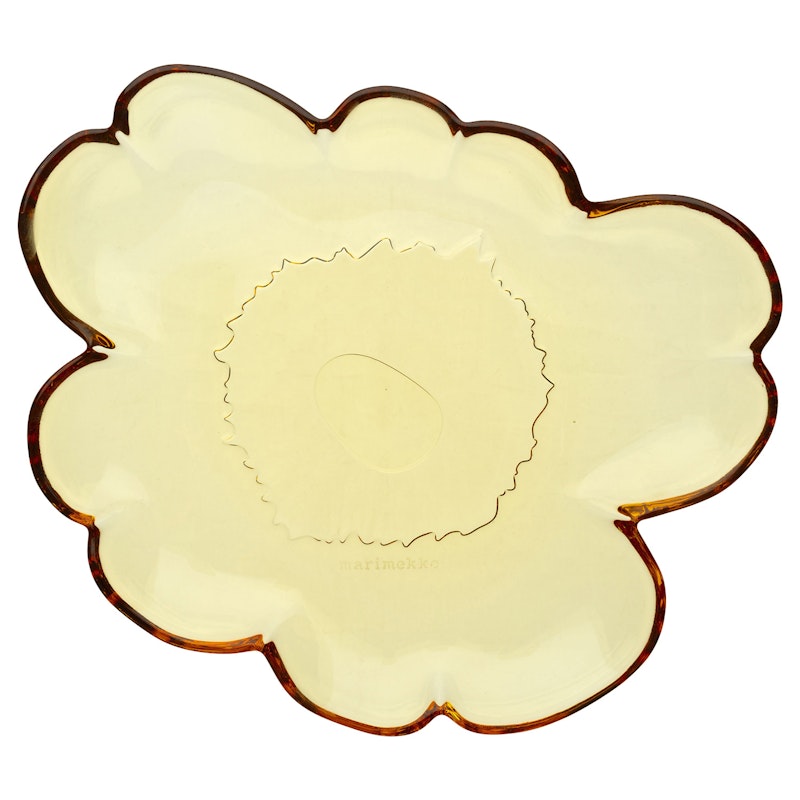 Unikko Shape Plate 20 cm, Amber