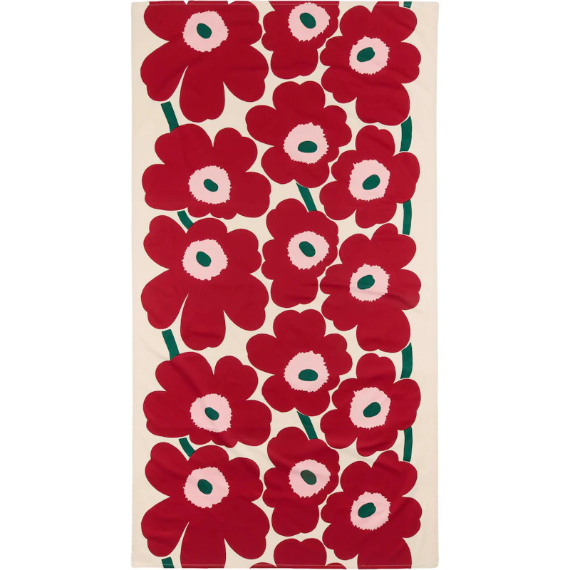Unikko Table Cloth 135x250 cm, Cranberry / Pink