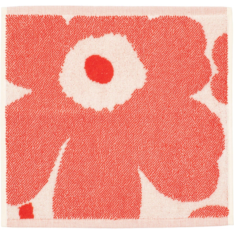 Unikko Face Towel 32x32 cm, Orange Red