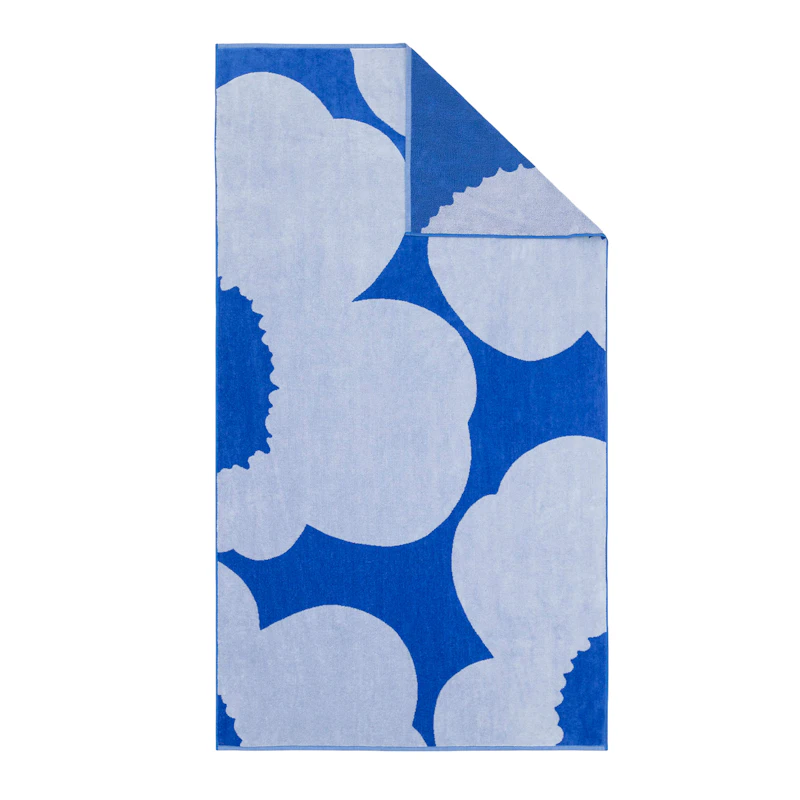 Unikko Towel 100x180 cm, Blue Lilac