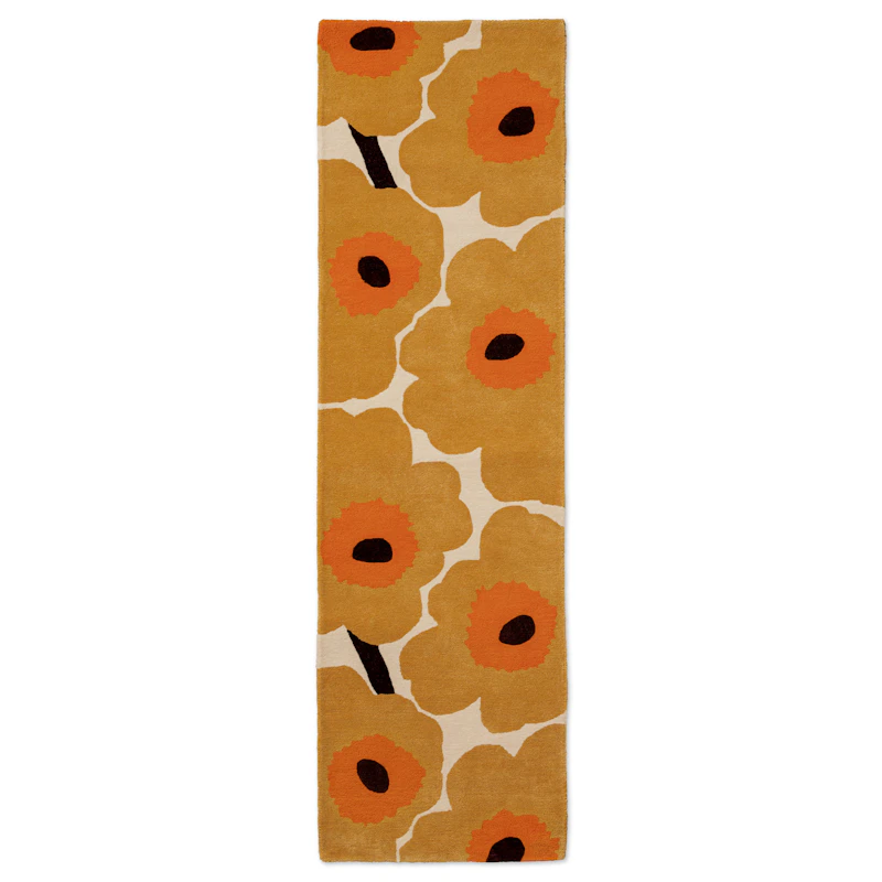 Unikko Wool Rug 70x245 cm, Honey