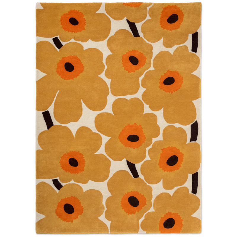 Unikko Wool Rug 200x280 cm, Honey
