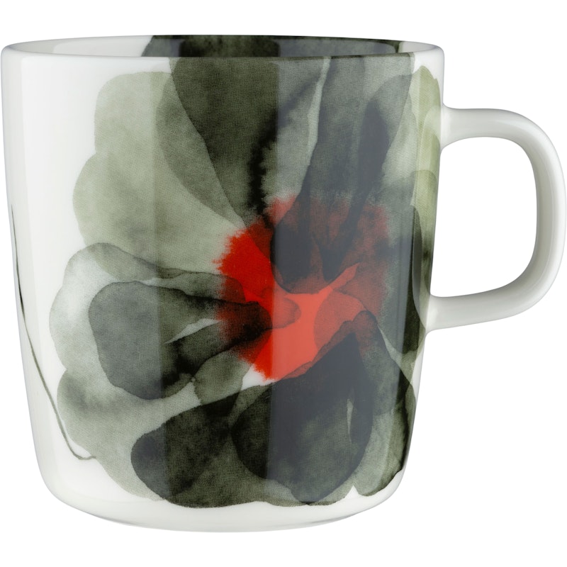 Valssi Mug 40 cl, White / Forest Green / Tomato Red
